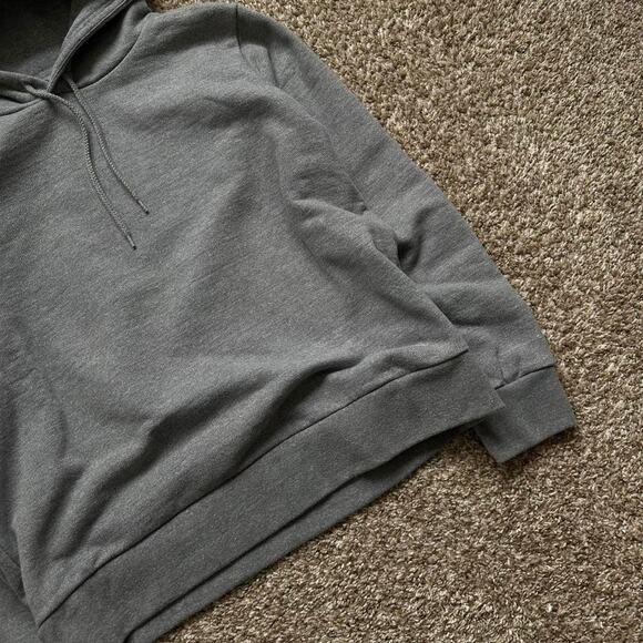 Grey Blank Los Angeles Apparel Hoodie Pullover Sweatshirt - Picture 4 of 6